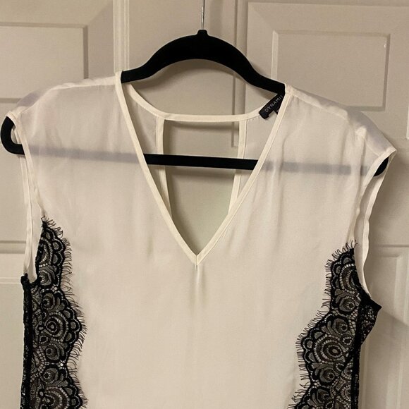 Dynamite XS White with Black Lace Top - Picture 4 of 5